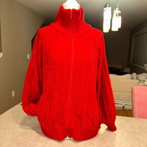 Red Sweater Draper's & Damon's Petite women’s Sweater